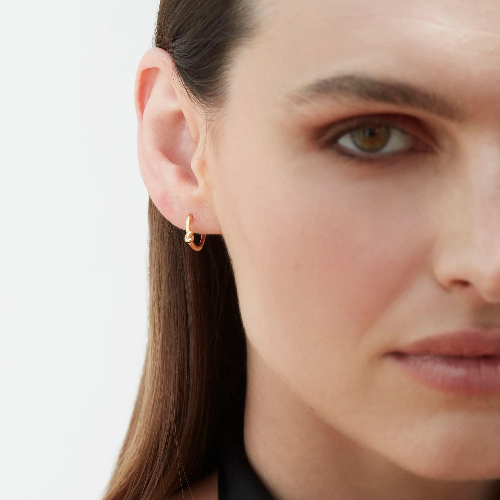 Eternity Knot Hoops Silver - Image 3