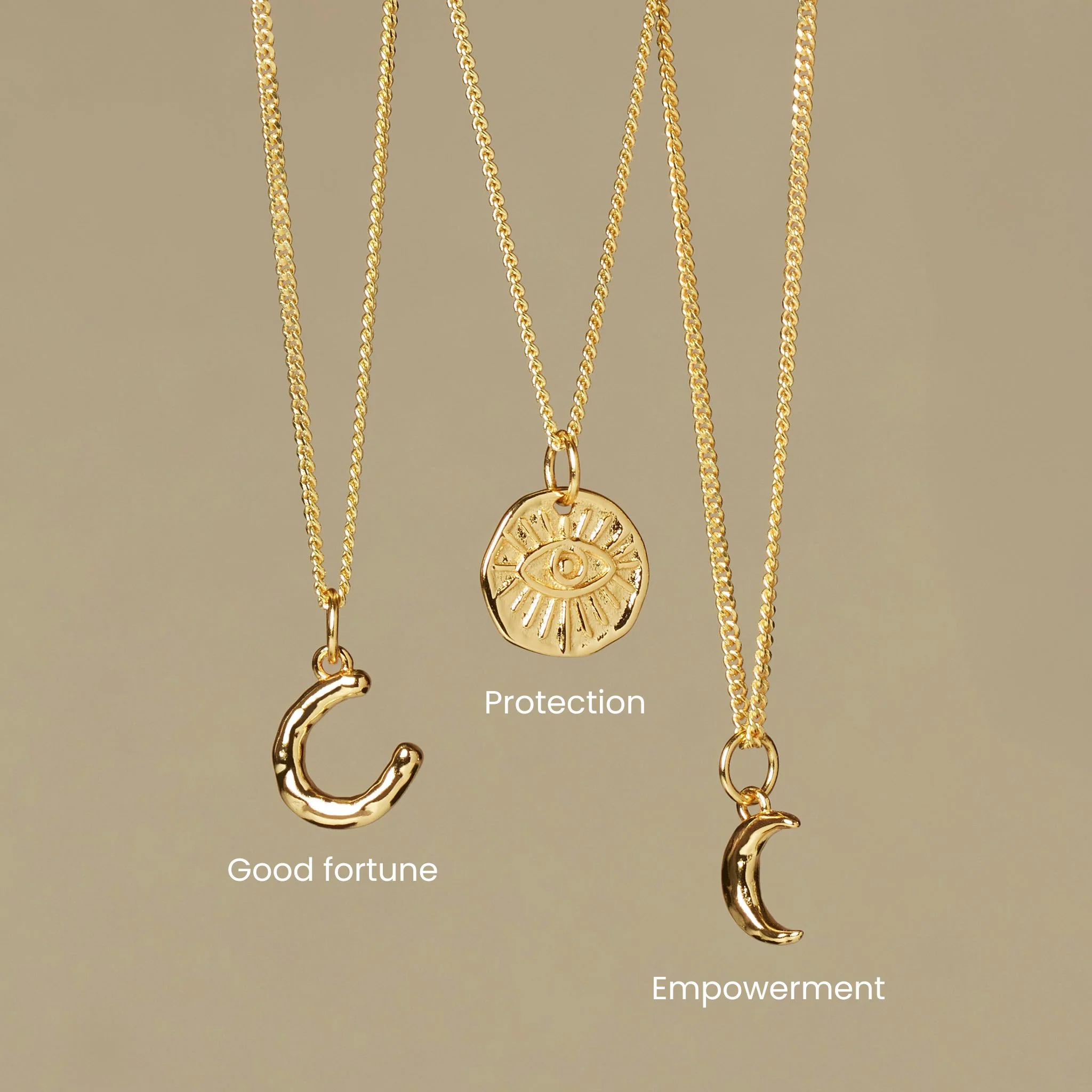 Evil Eye Necklace Silver - Image 3