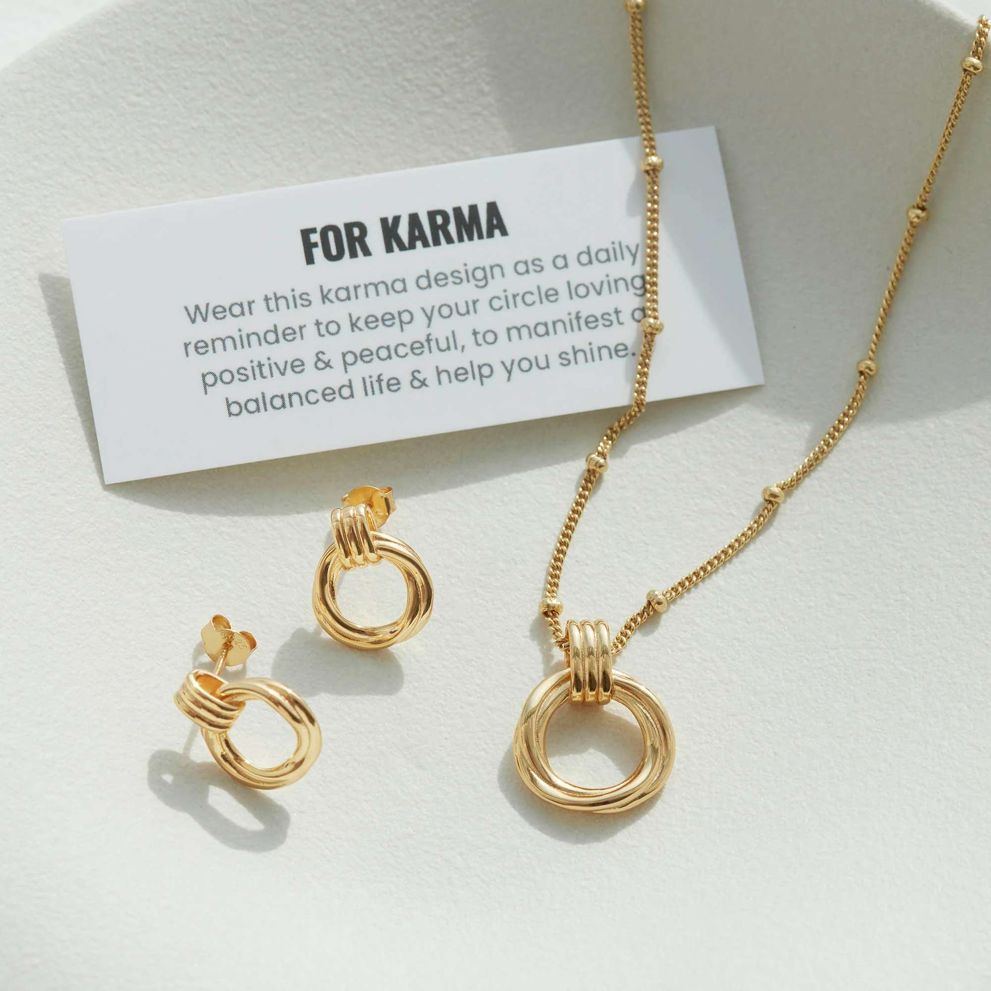 Karma Studs Gold - Image 4