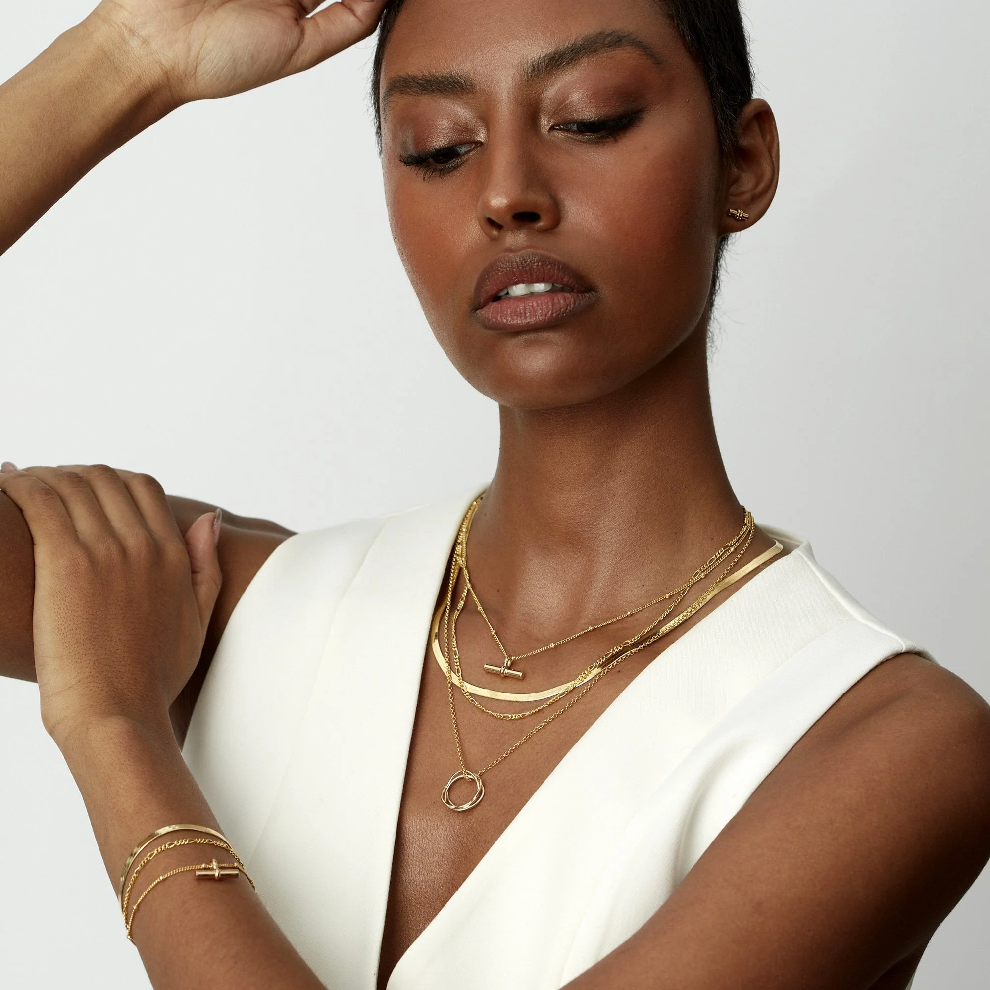 Karma Circle Necklace Silver - Image 3