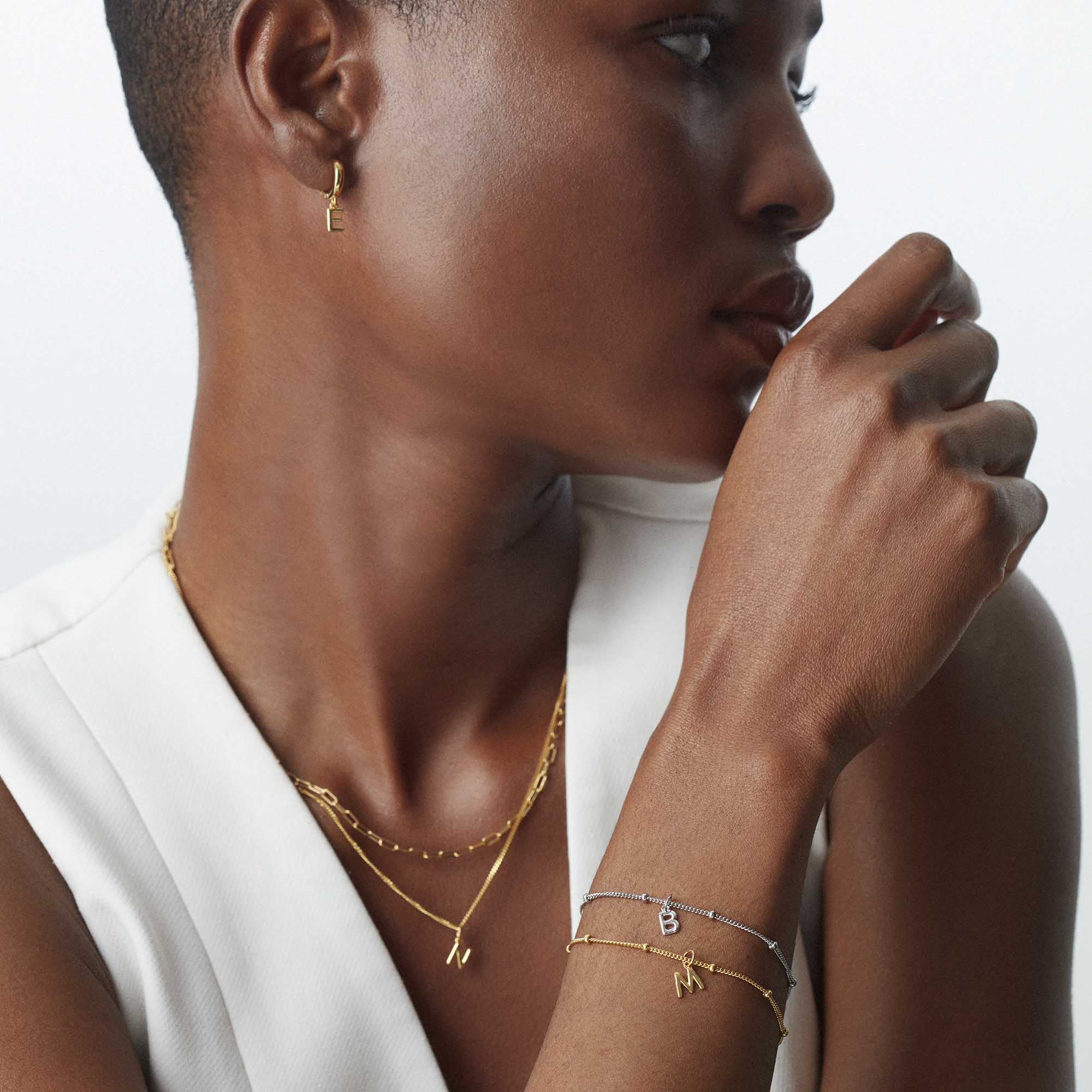 Little Love Letter Bracelet Gold - Image 4