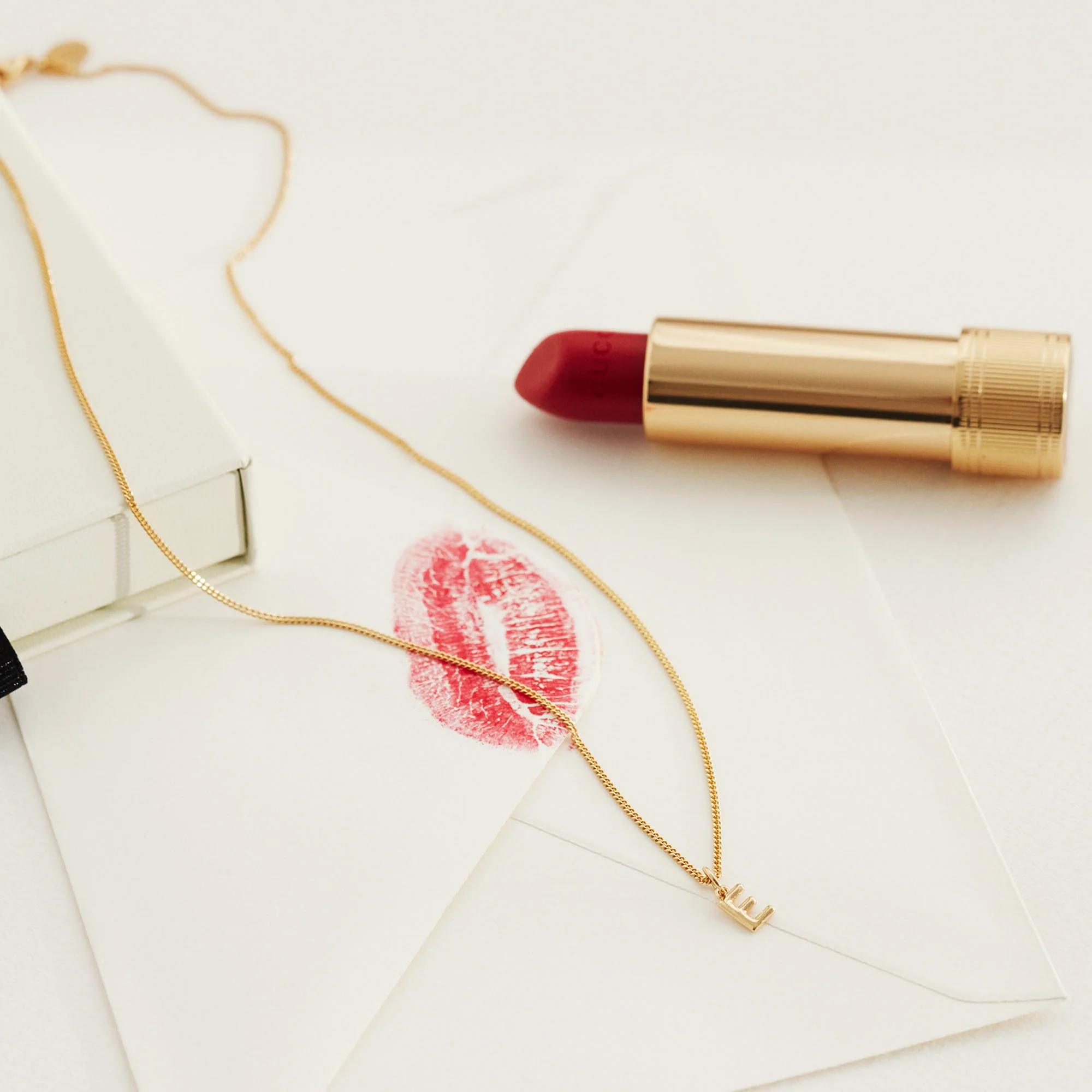 Little Love Letter Necklace Gold - Image 3