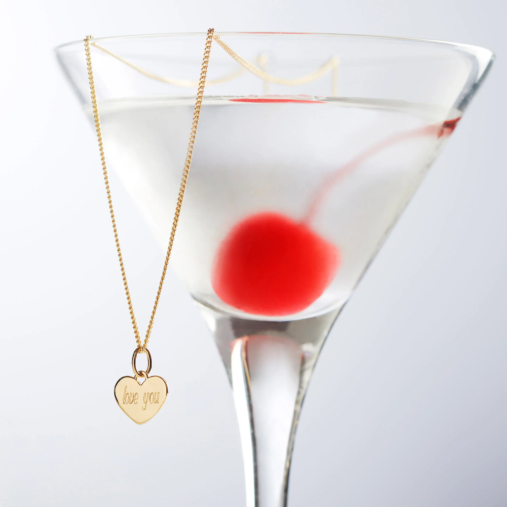 Heart Necklace In Silver With Bead Chain - Image 3