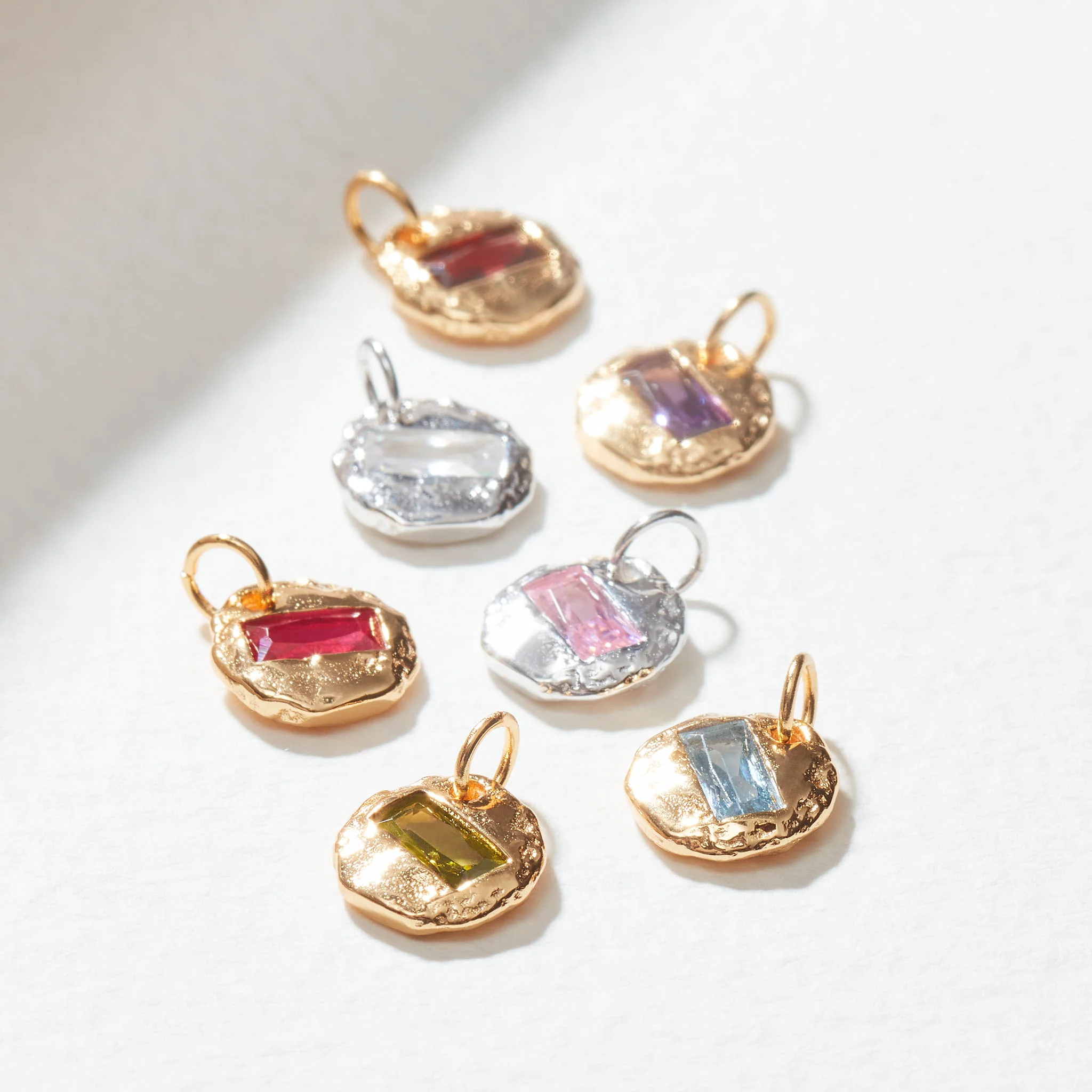 Mini Birthstone Necklace Silver - Image 5