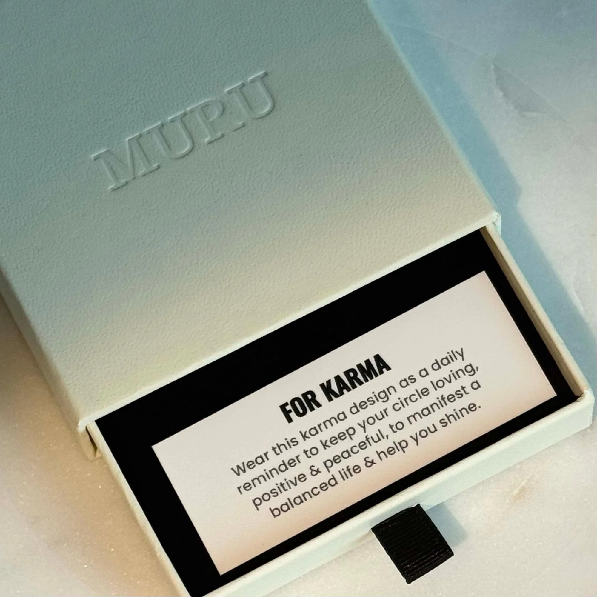 Karma Cord Necklace Gold - Image 5