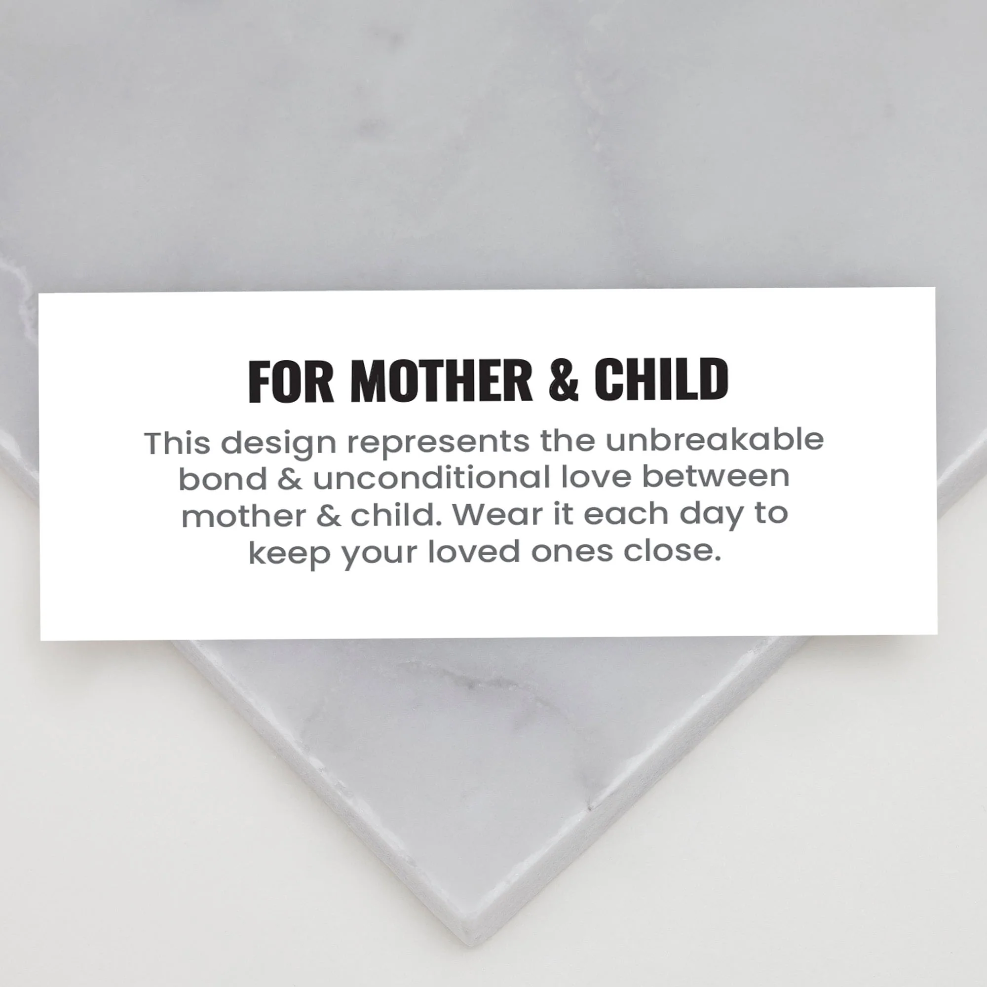 Mother and Child Double Disc Necklace Silver - Image 5