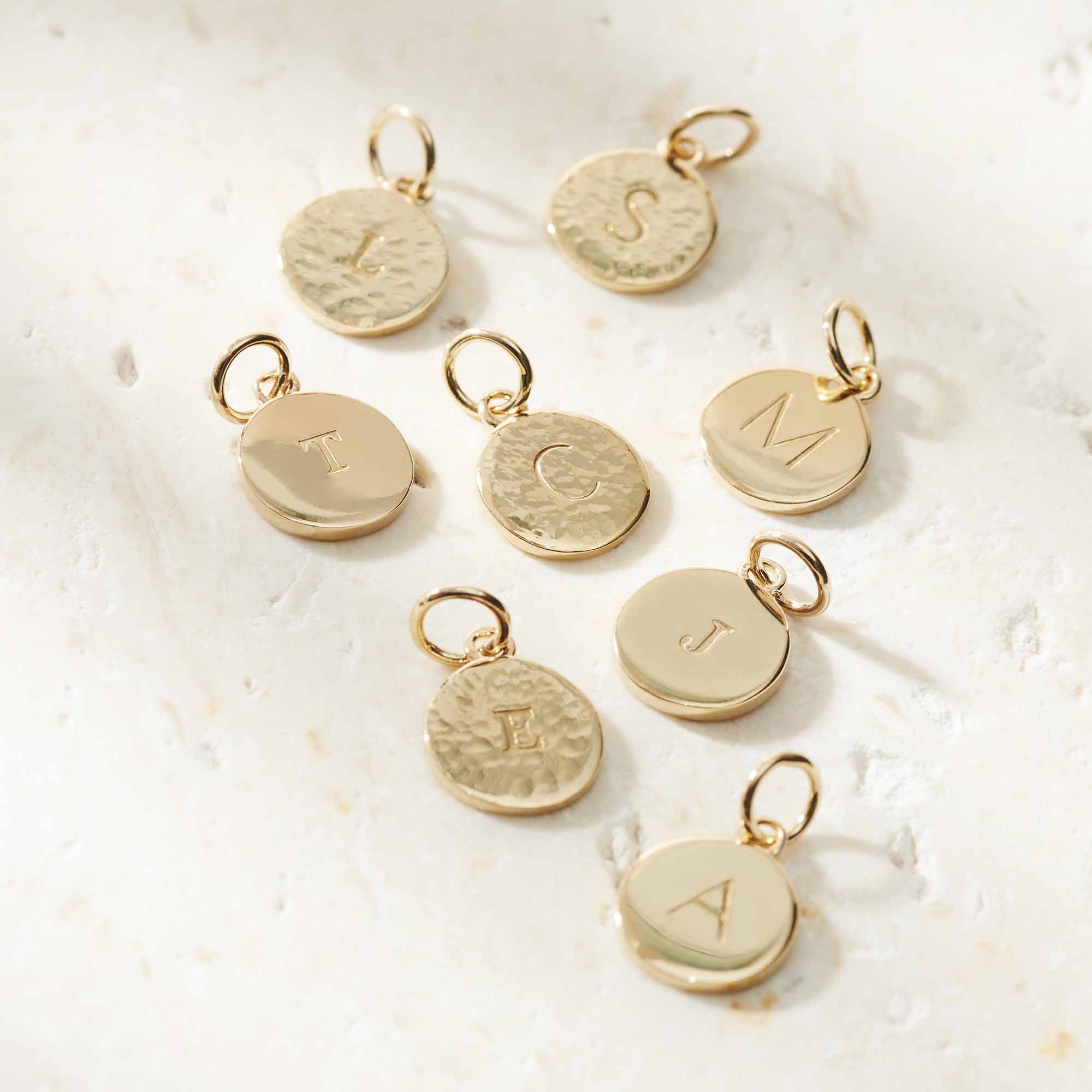 Mini Disc Initial Anklet Gold - Image 6