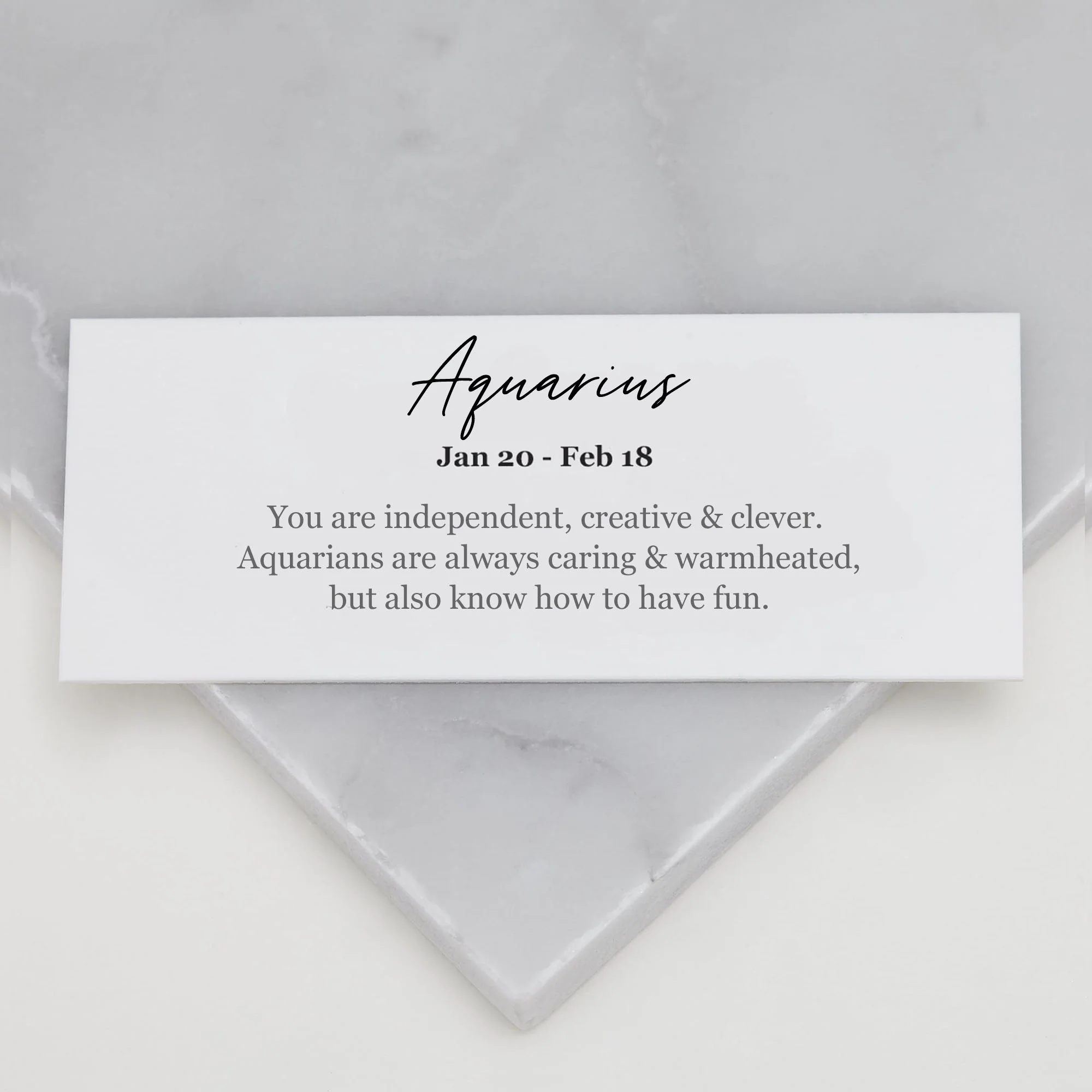 Aquarius Star Sign Necklace Silver - Image 5