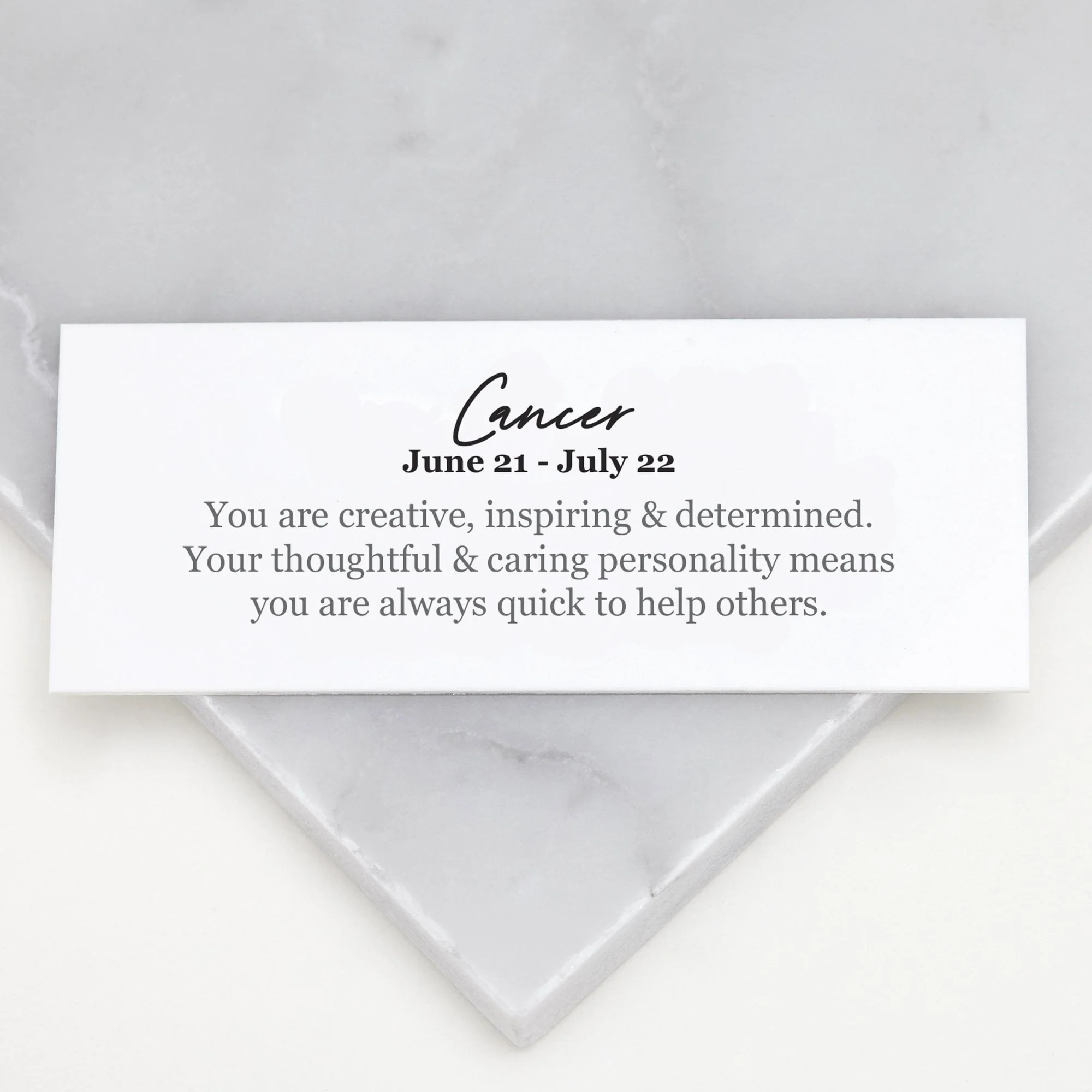 Cancer Zodiac Necklace Hammered Silver - Image 5