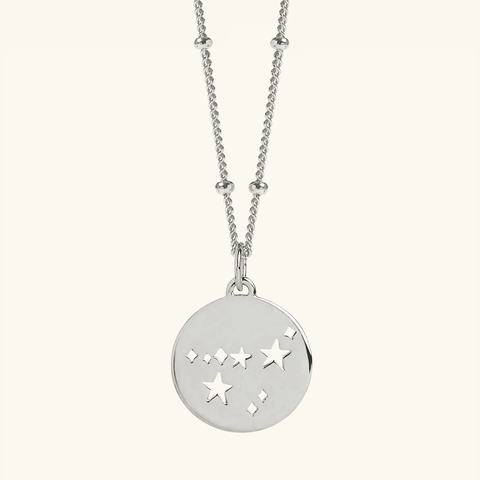 Capricorn Star Sign Necklace Silver - Image 3