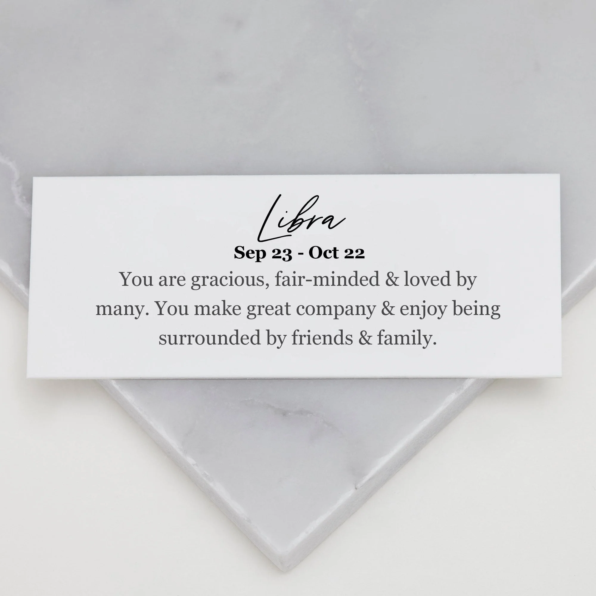 Libra Star Sign Necklace Silver - Image 6